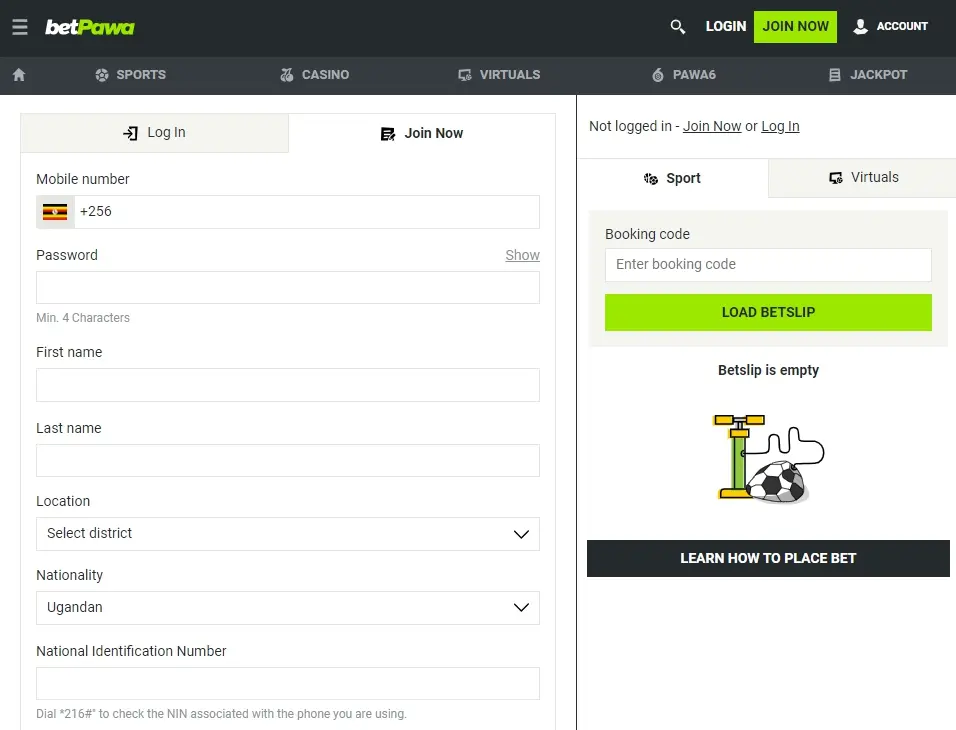 Registration form 2025